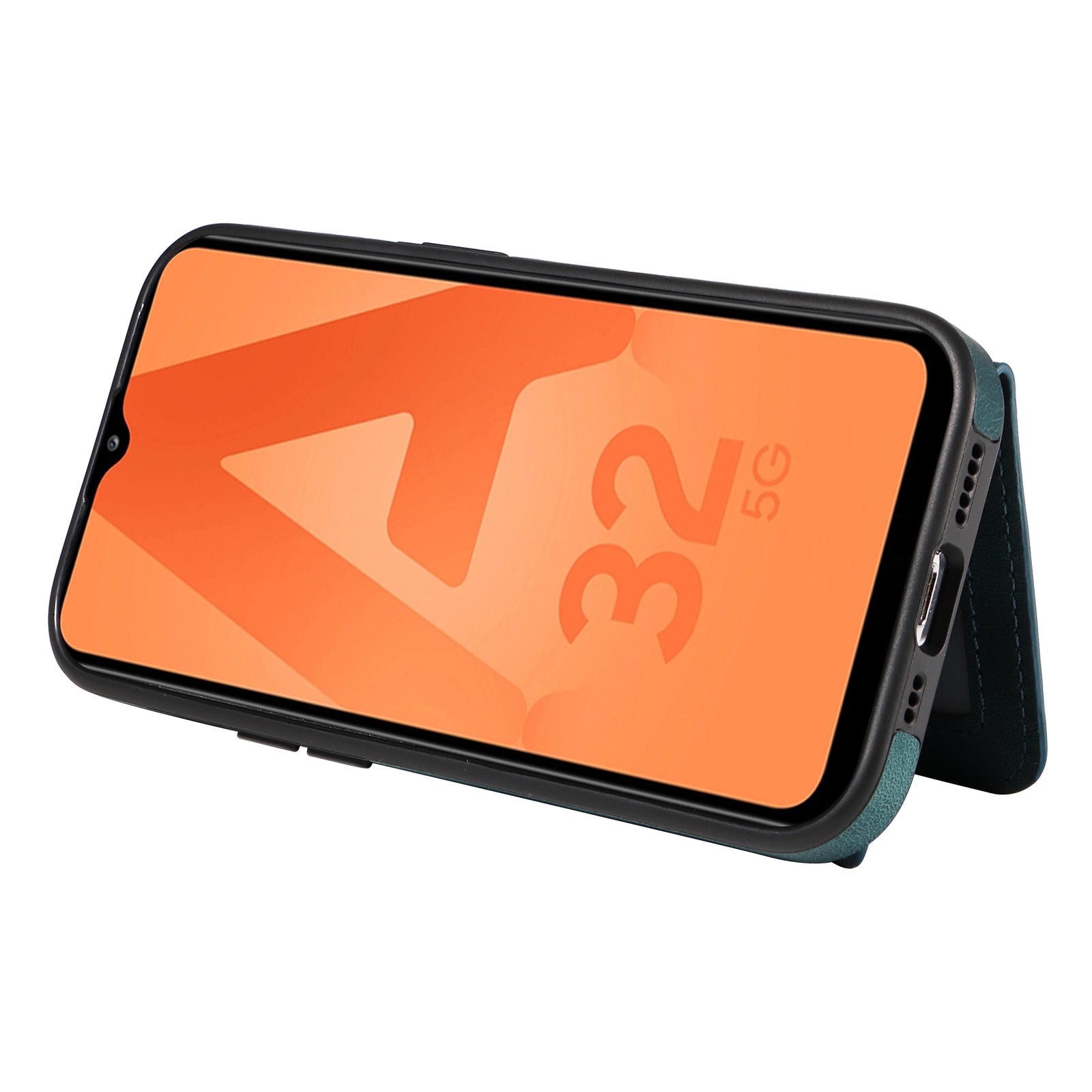 001 For Samsung Galaxy A32 5G M32 5G PU Leather TPU Card Holder Cover Ring Kickstand Smartphone Case 001 For Samsung Galaxy A32 5G M32 5G PU Leather TPU Card Holder Cover Ring Kickstand Smartphone Case